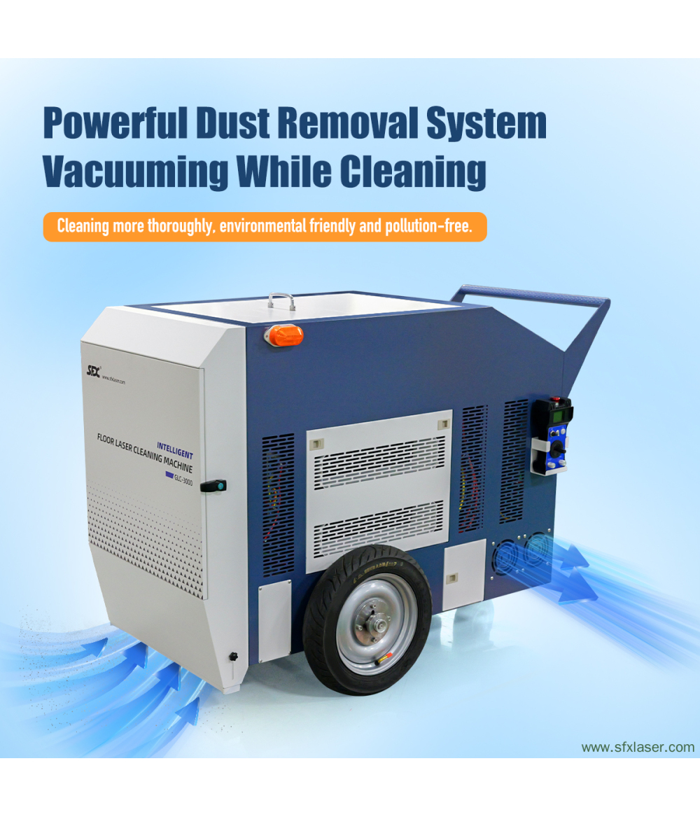 SFX 3000W Intelligent Laser Floor Cleaning Machine for Metal Concrete and Stone Floors Oil Rust Paint Removal Large Steel Plate Laser Rust Remover SFX 3000W Intelligent Laser Floor Cleaning Machine for Metal Concrete and Stone Floors Oil Rust Paint Removal Large Steel Plate Laser Rust Remover